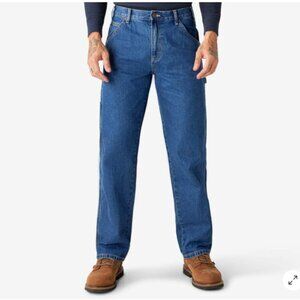 Dickies Men's Relaxed Straight Fit Carpenter Denim Jeans - 36 x 32